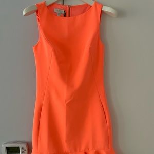Brand New with Tags Ted Baker neon orange, Size 0 dress
